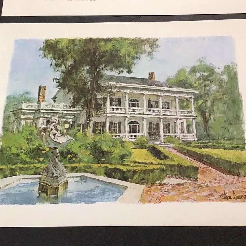 Vintage plantation, Prints  Bye, Dan, Davey Elmwood plantation and Rosedown Pl